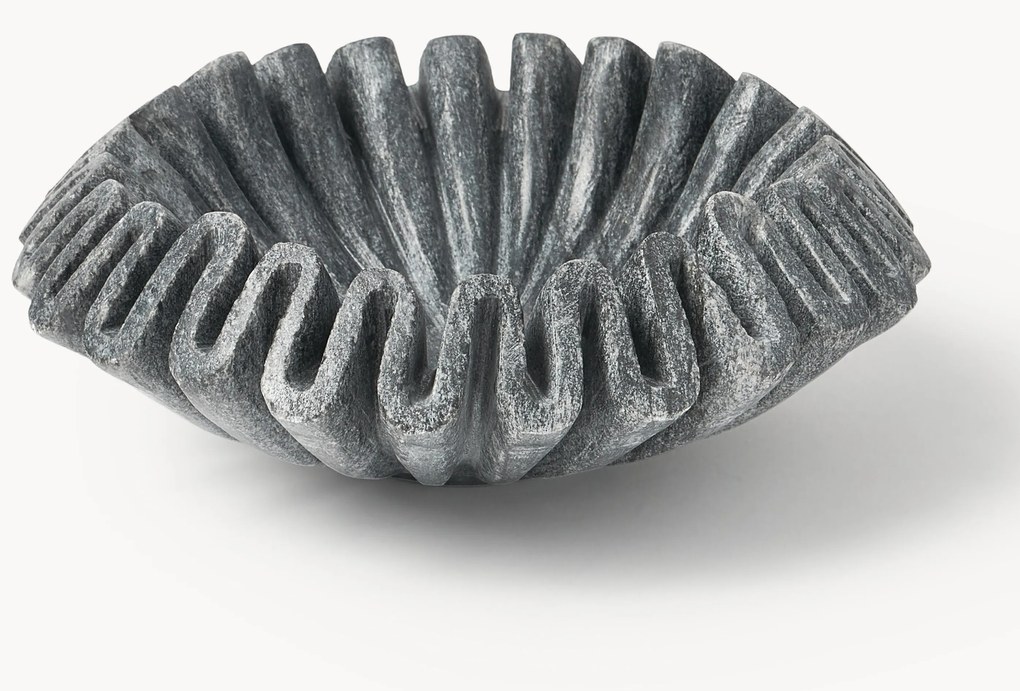 Ručne vyrobená dekoračná mramorová miska Santorini, Ø 18 cm