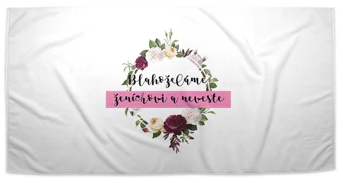 Sablio Uterák Gratulujeme nevieste a ženíchovi - 50x100 cm