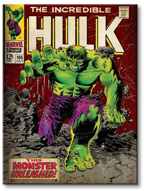Art Group Obraz na plátne Marvel Neuveriteľný Hulk (Monster Unleashed) Rozmery: 60 x 80 cm
