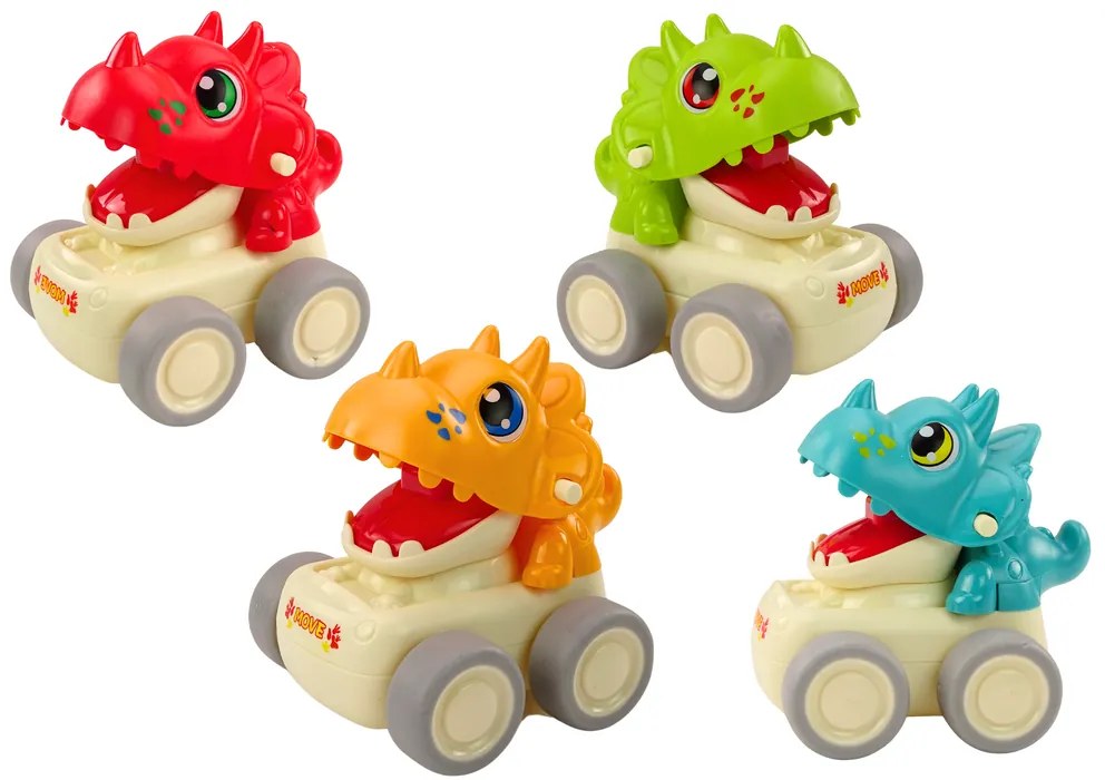 LEAN TOYS Auto Triceratops Dinosaurus - 4 typy