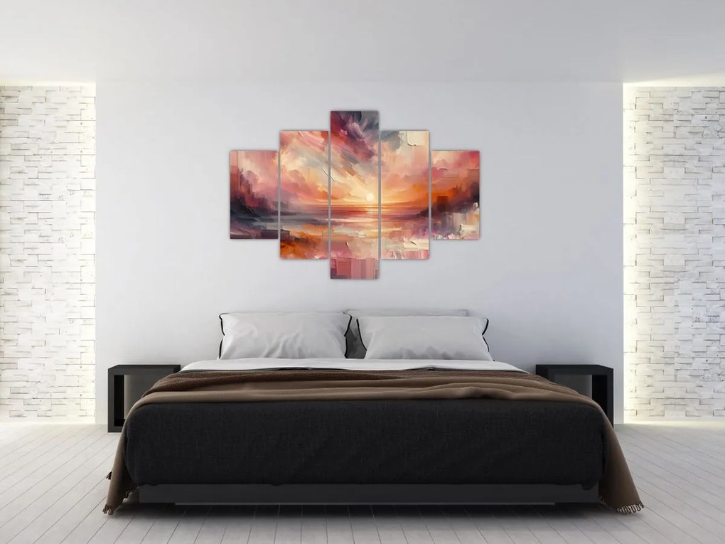 Obraz - Maľované červánky (150x105 cm)