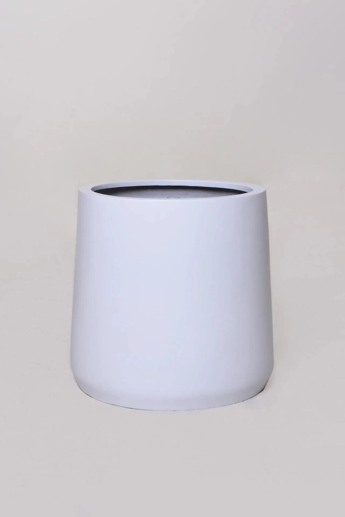 Kvetináč VEKRA, výška 40 cm, sklolaminát, biely