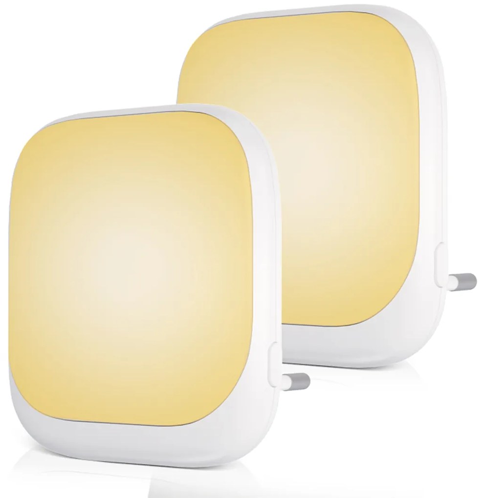 LED svietidlo do zásuvky Pati, 1x LED 0,5w, 2700k, w, senzor súmraku
