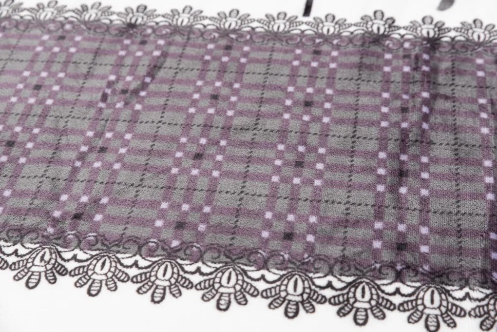 Mikroplyšové obliečky Vianoční soby sivé