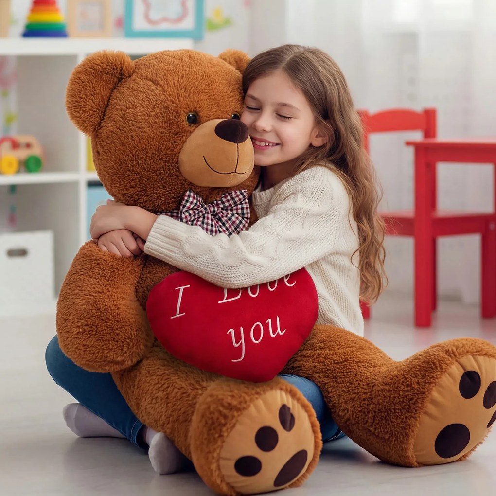 Veľký plyšový medveď BENY, 100cm, hnedá Monzana