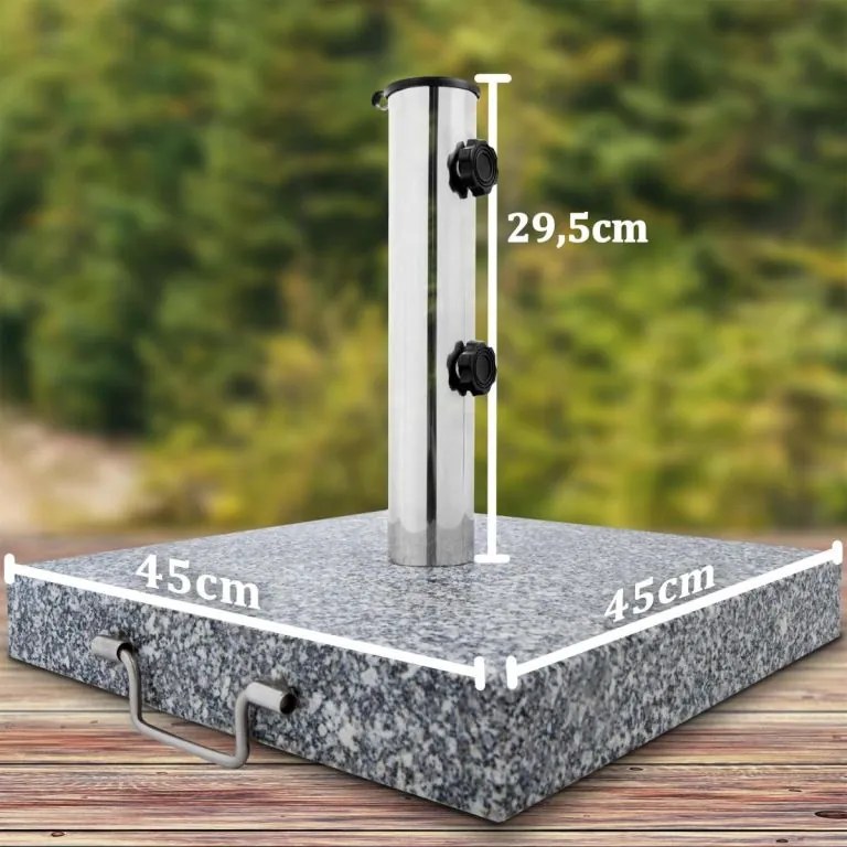 Anaterra Žulová základňa slnečníka, štvorec, 30 kg