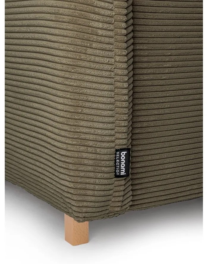 Zelená menčestrová rozkladacia rohová pohovka (variabilná) Tori – Bonami Selection