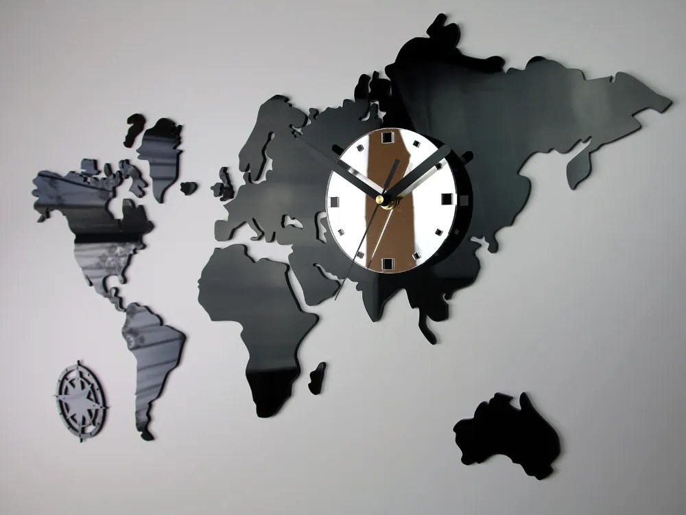Moderné nástenné hodiny WORLD