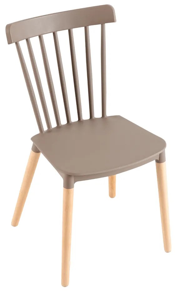 Kondela Jedálenská stolička, sivá/buk, ZOSIMA