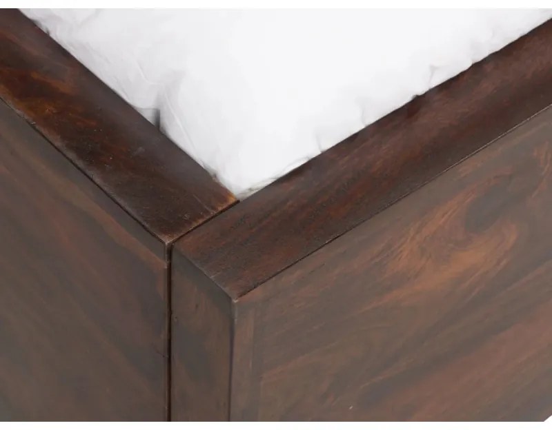 furniture-nabytek.cz - Masívna posteľ Palison z palisandrového dreva, lakovaná, hnedá – 192×212×110 cm