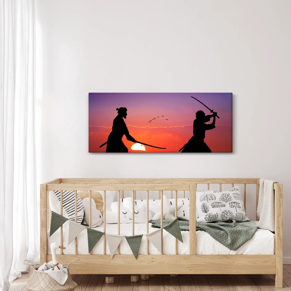 Obraz - Samuraji (120x50 cm)