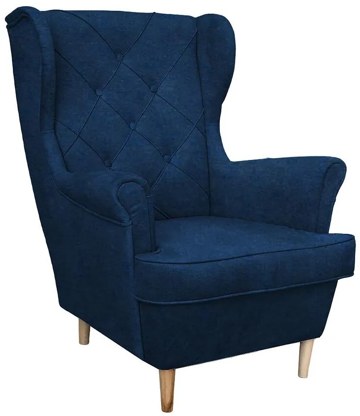 Kreslo Kingston Bis Holland 86 00/1, námornícka modrá