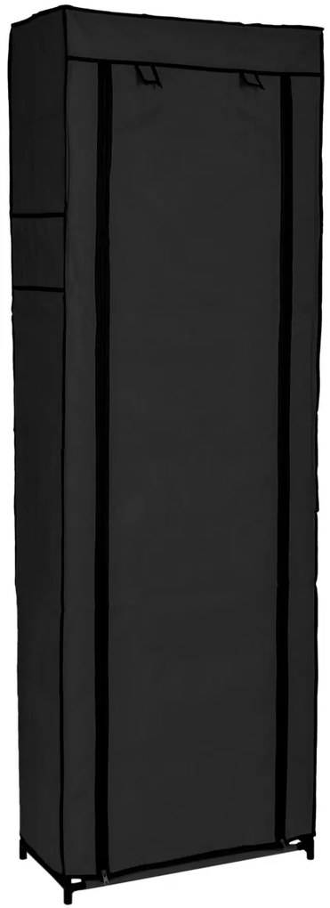 Textilný organizér na topánky LEA čierny