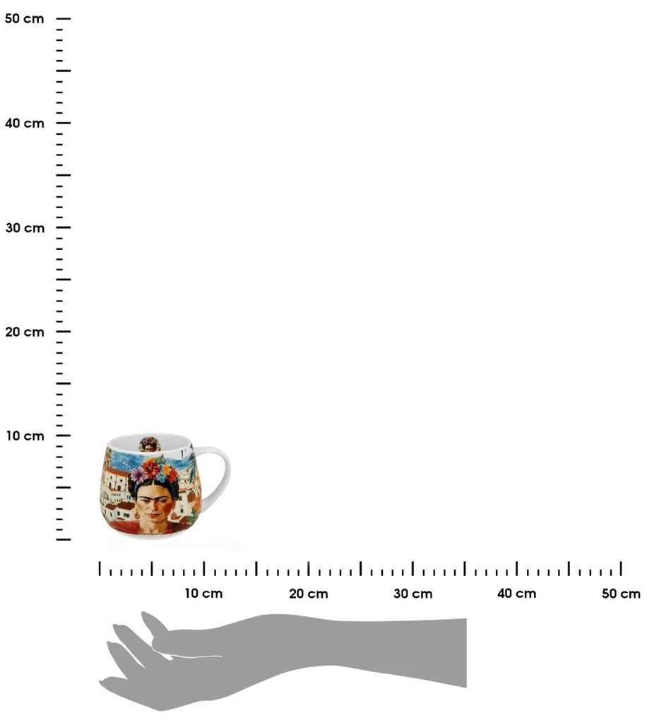 Porcelánový hrnček Mexican Art Frida 430 ml