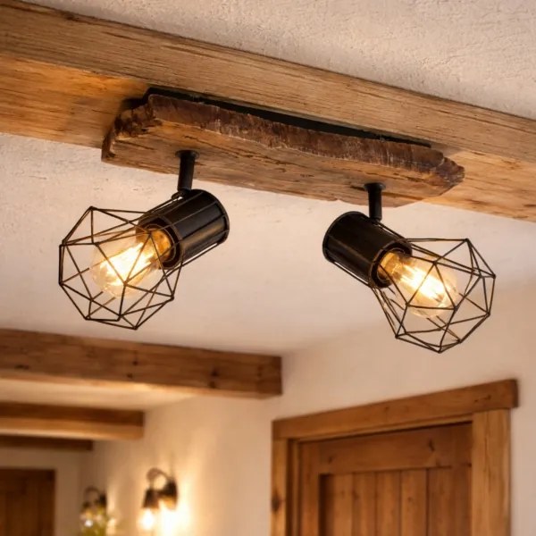 Globo 54017W-2 - Bodové svietidlo PRISKA 2xE27/60W/230V