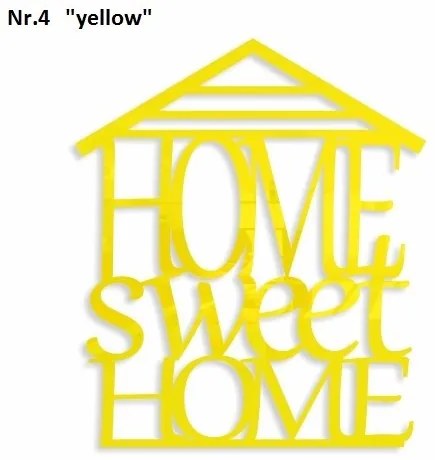 Home sweet home dekoračný nápis na stenu zrkadlová
