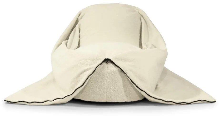 Hnedý detský sedací vak z textílie buklé Cocoon 120 – SLOWDOWN