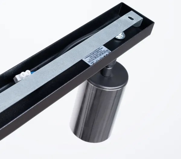 Sollux SL.1367 - Bodové svietidlo WINX 2xGU10/10W/230V čierna/chróm