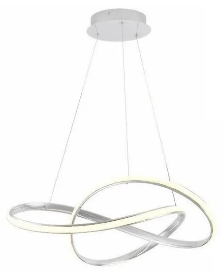 LED Stmievateľný luster na lanku LED/70W/230V 3000-6500K biela + diaľkové ovládanie