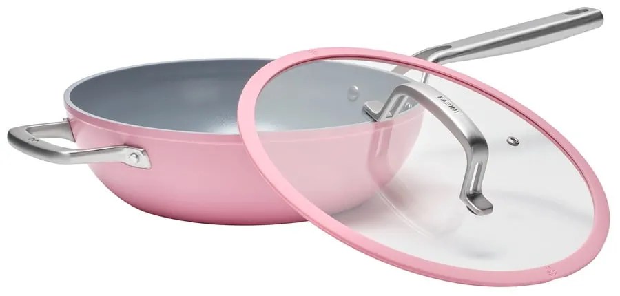 Wok hliníková panvica s pokrievkou/s nepriľnavým povrchom ø 28 cm Meda 3.0 – FABINI