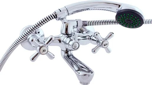 Vaňová batéria RAV Slezák MORAVA so sprchovacím setom 150 mm chróm MK154.5/1, 1 ks