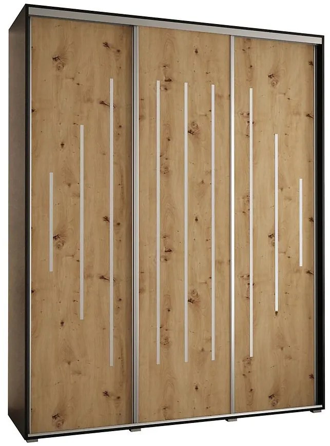 Skriňa 45 Canaris 12 190 čierna/artisan/silver