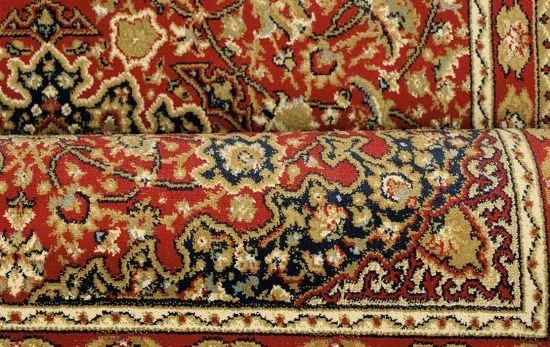 Oriental Weavers, Kusový koberec Kendra 711 / DZ2H, 67x120, červená, chodba / predsieň