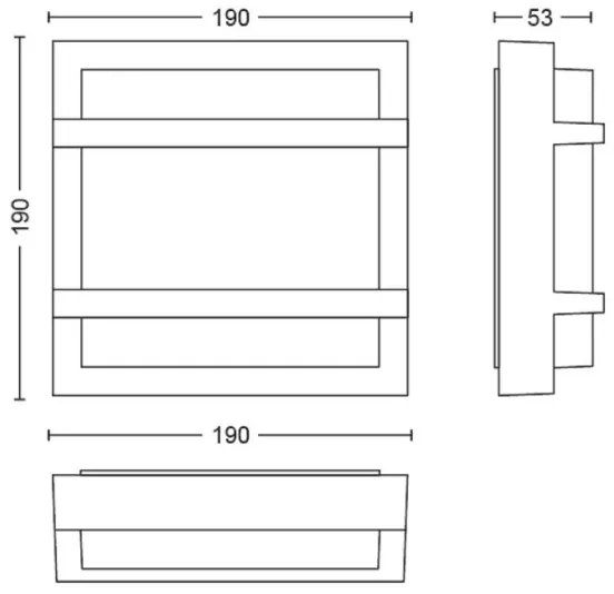 Philips - LED Vonkajšie nástenné svietidlo PETRONIA LED/3,8W/230V IP44