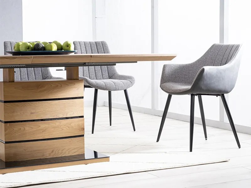 Rozkladací jedálenský stôl Daro 140-180x80- dub