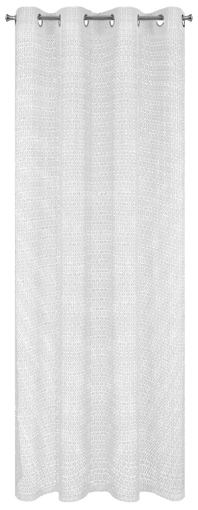 ZÁVES NA KRÚŽKOCH LARA 140X250 CM BIELA