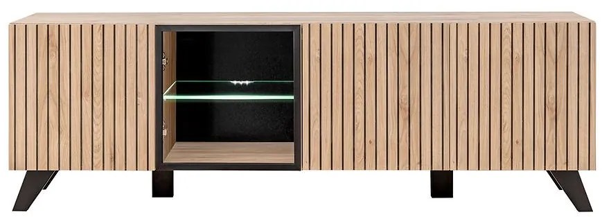 TV stolík LIAM S HJZ LM hickory jackson/čierna