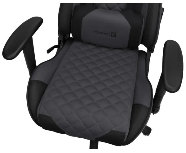 CONNECT IT CGC-1200-GY - Herná stolička Monaco Pro sivá/čierna