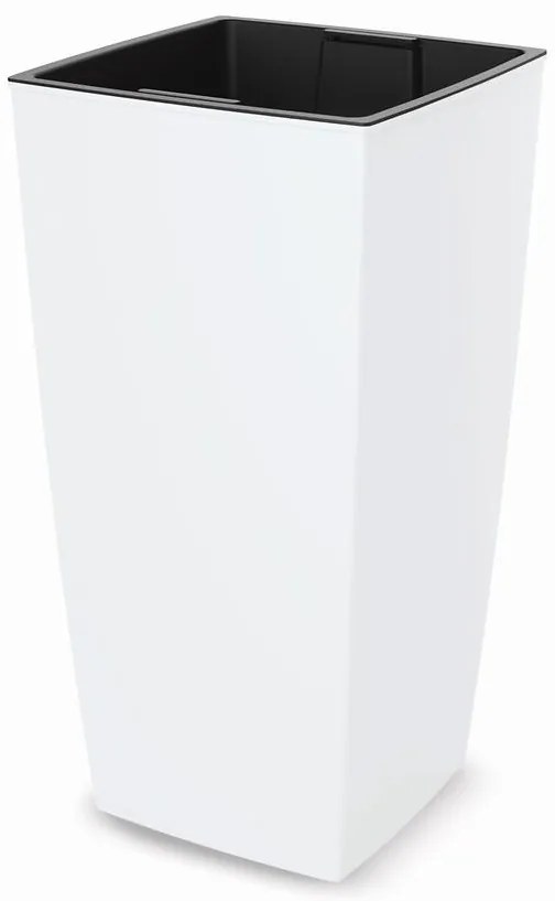 Kvetináč Aurora Classic Mat 25x25x46,5h Biely Ac177