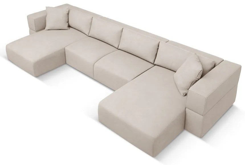 Béžová rohová pohovka do "U" Esther - Milo Casa