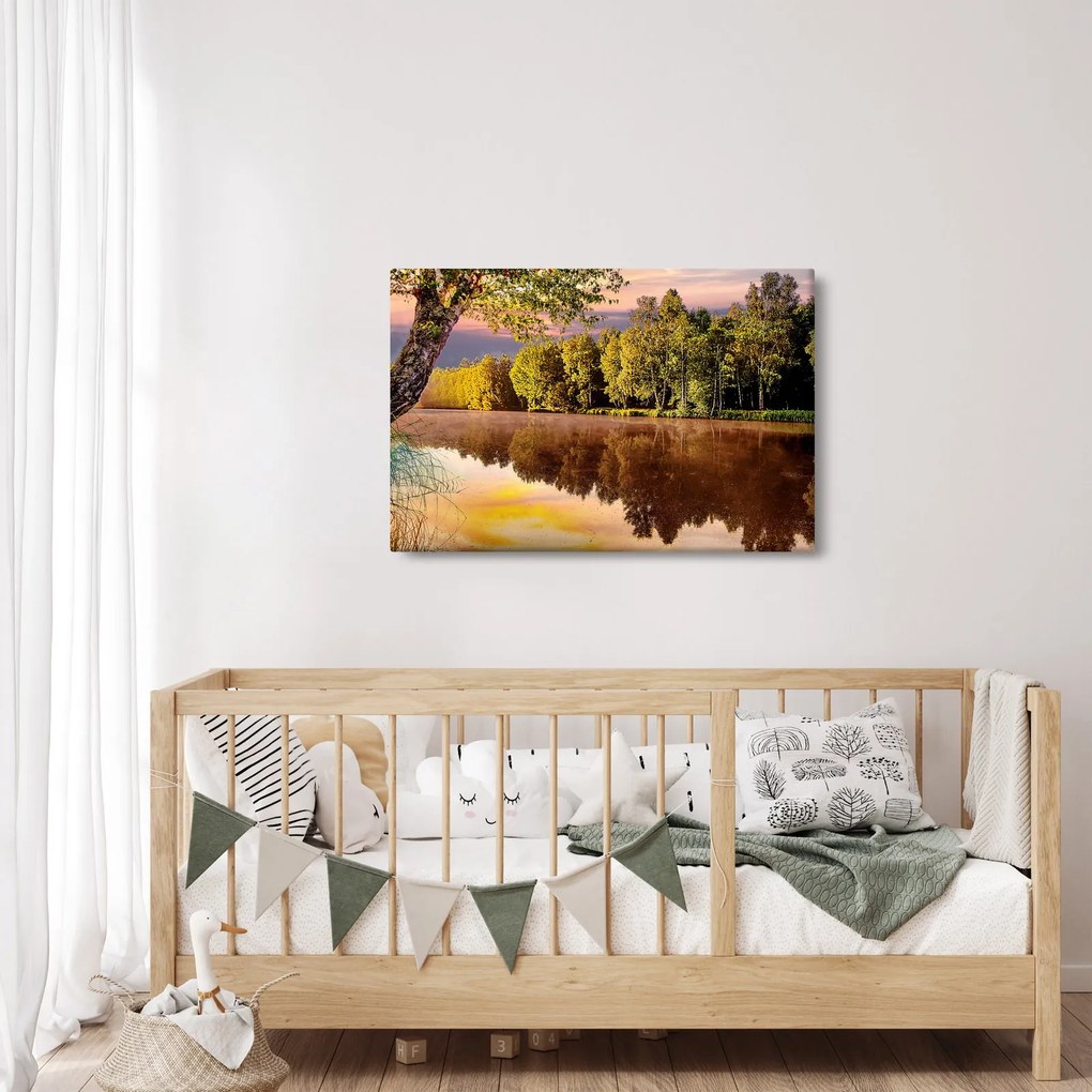 Obraz - Za riekou (90x60 cm)