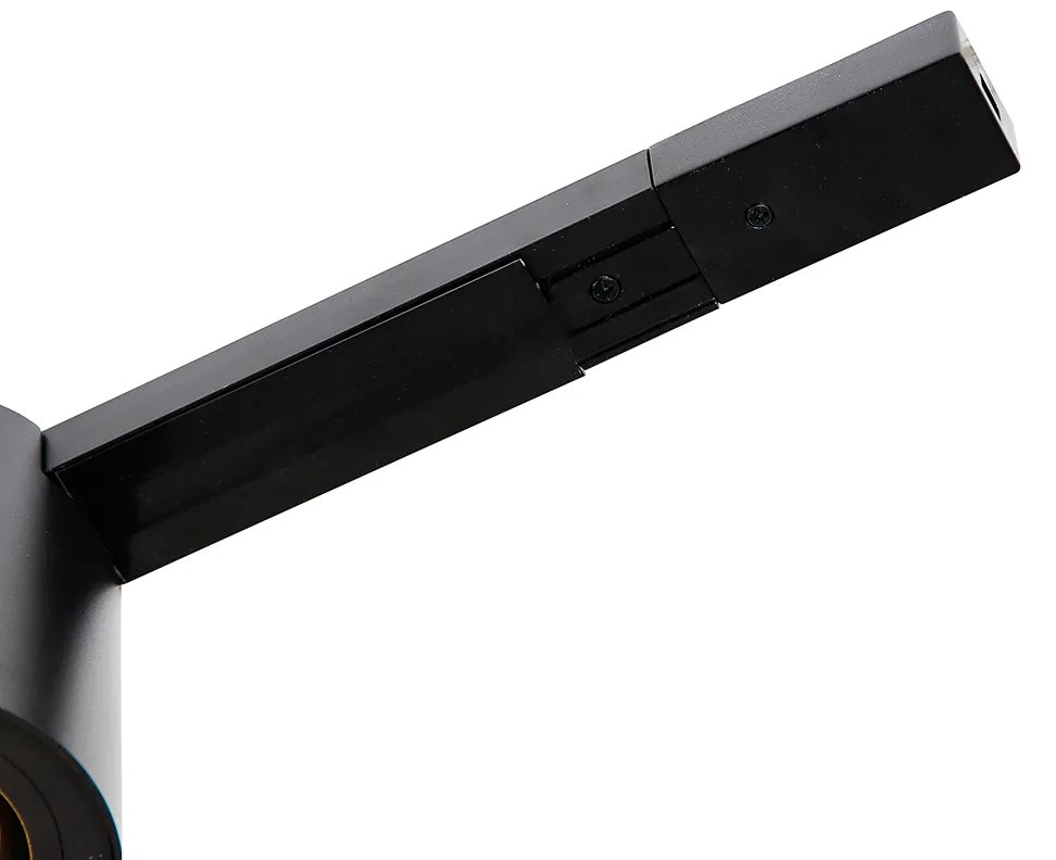 Moderný 1-fázový koľajnicový systém s 5 reflektormi čierny - Rondoo Up