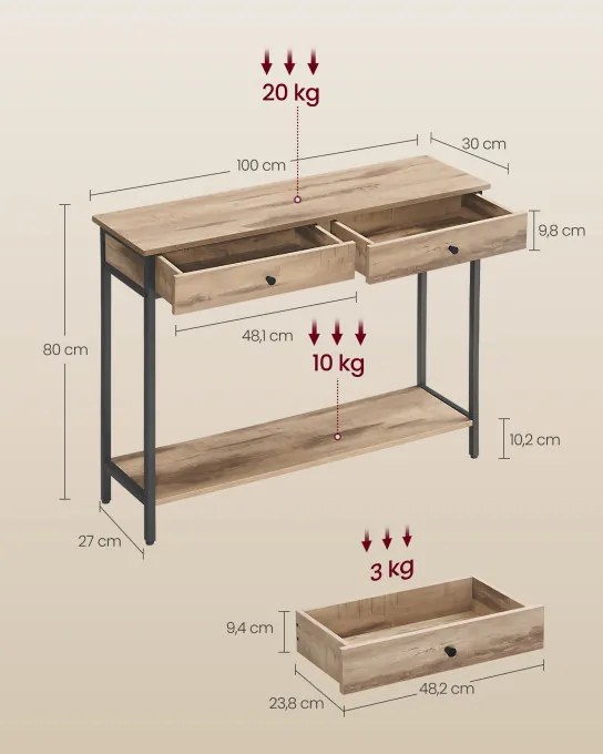 Konzolový stolík LNT015W01