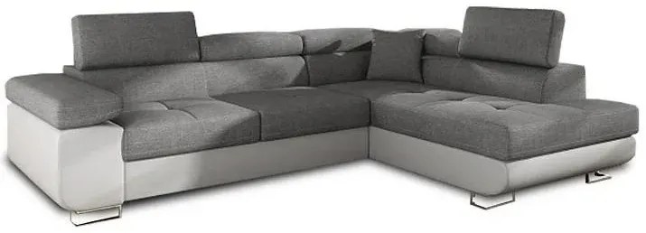 Rohová sedacia súprava DOLI, Ľavá, sivá (neve 97/83)
