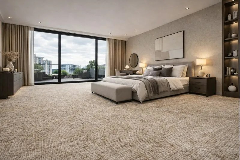 AKCIA: 95x295 cm Metrážny koberec Batik 33, šíře, béžová, filc, obývacia izba, Associated Weavers