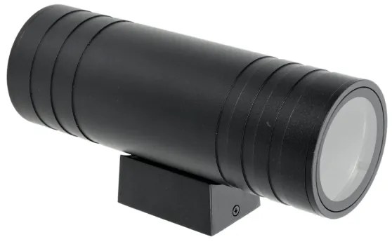 Vonkajšie nástenné svietidlo 2xGU10/35W/230V IP54 guľatý čierna
