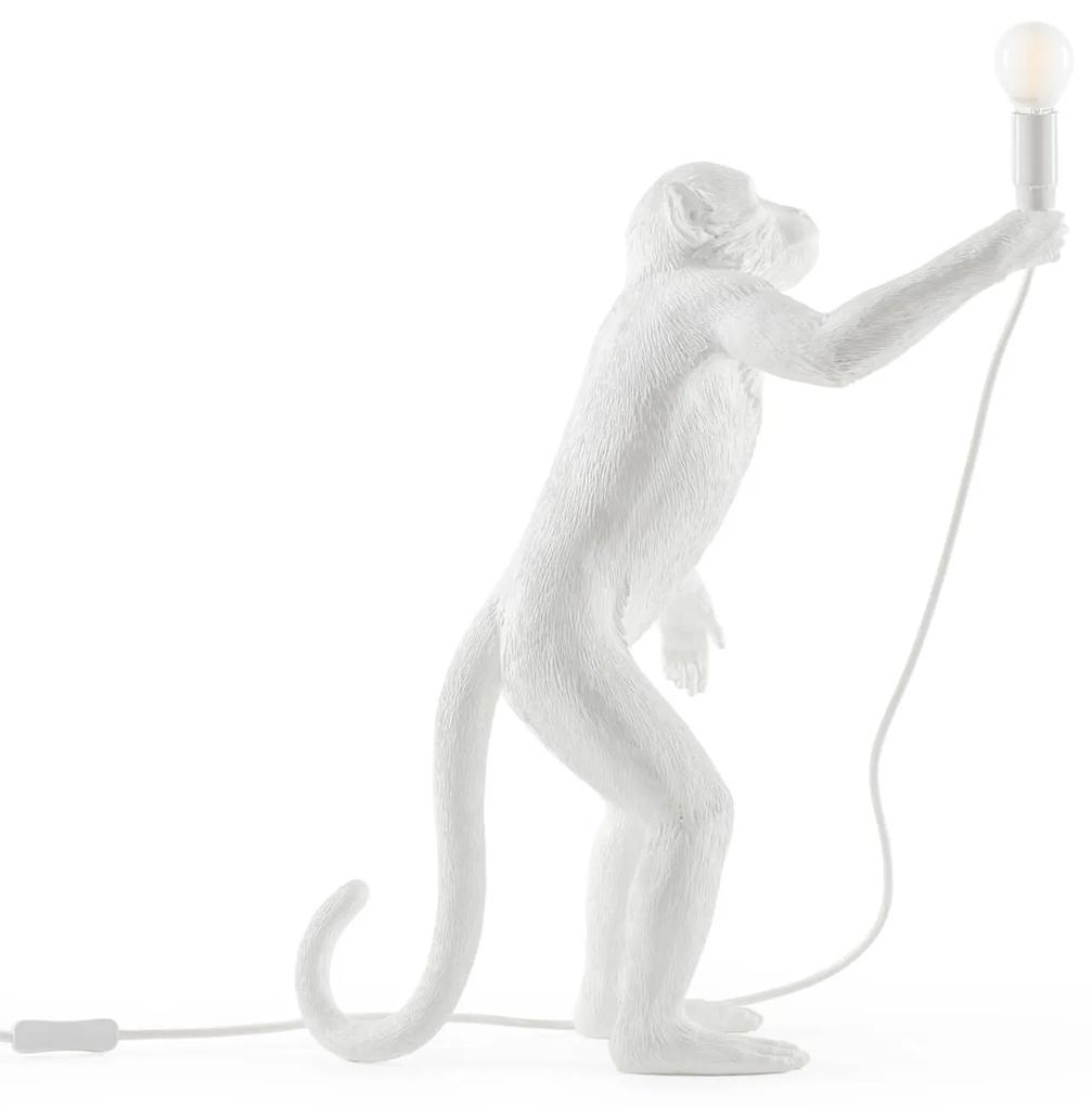 Vonkajšie LED svietidlo Monkey Lamp stojacie biela