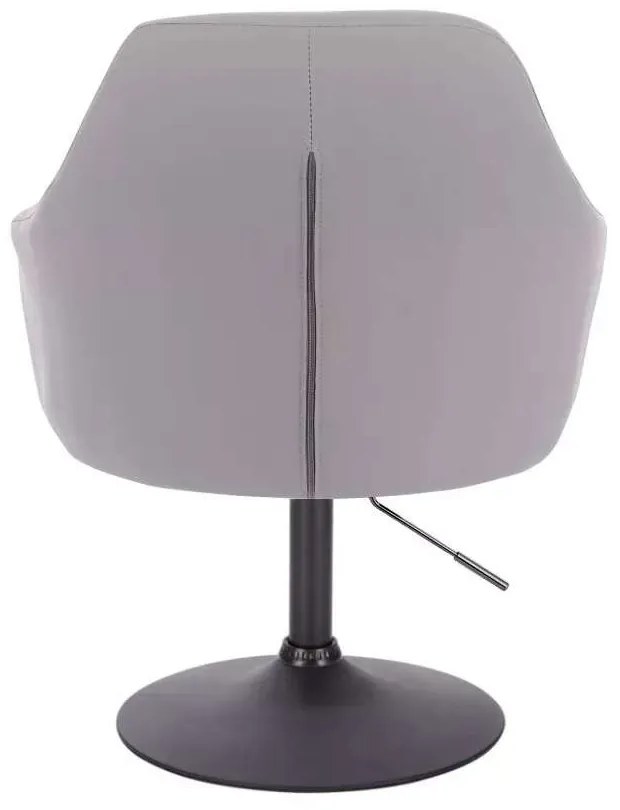 LuxuryForm DESIGN Kreslo ANDORA na čiernom tanieri - šedé