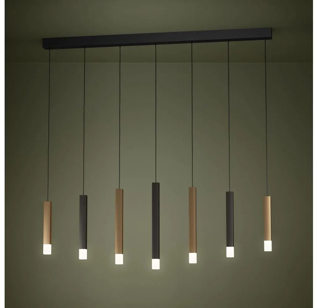 Eglo 39906 - LED Stmievateľný luster na lanku ESTANTERIOS 7xLED/3,1W/230V 3000K