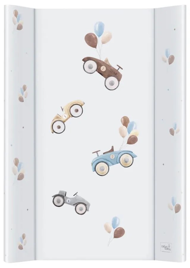 Podložka prebaľovacia 2-hranná s pevnou doskou (50x70) Comfort Retro Cars