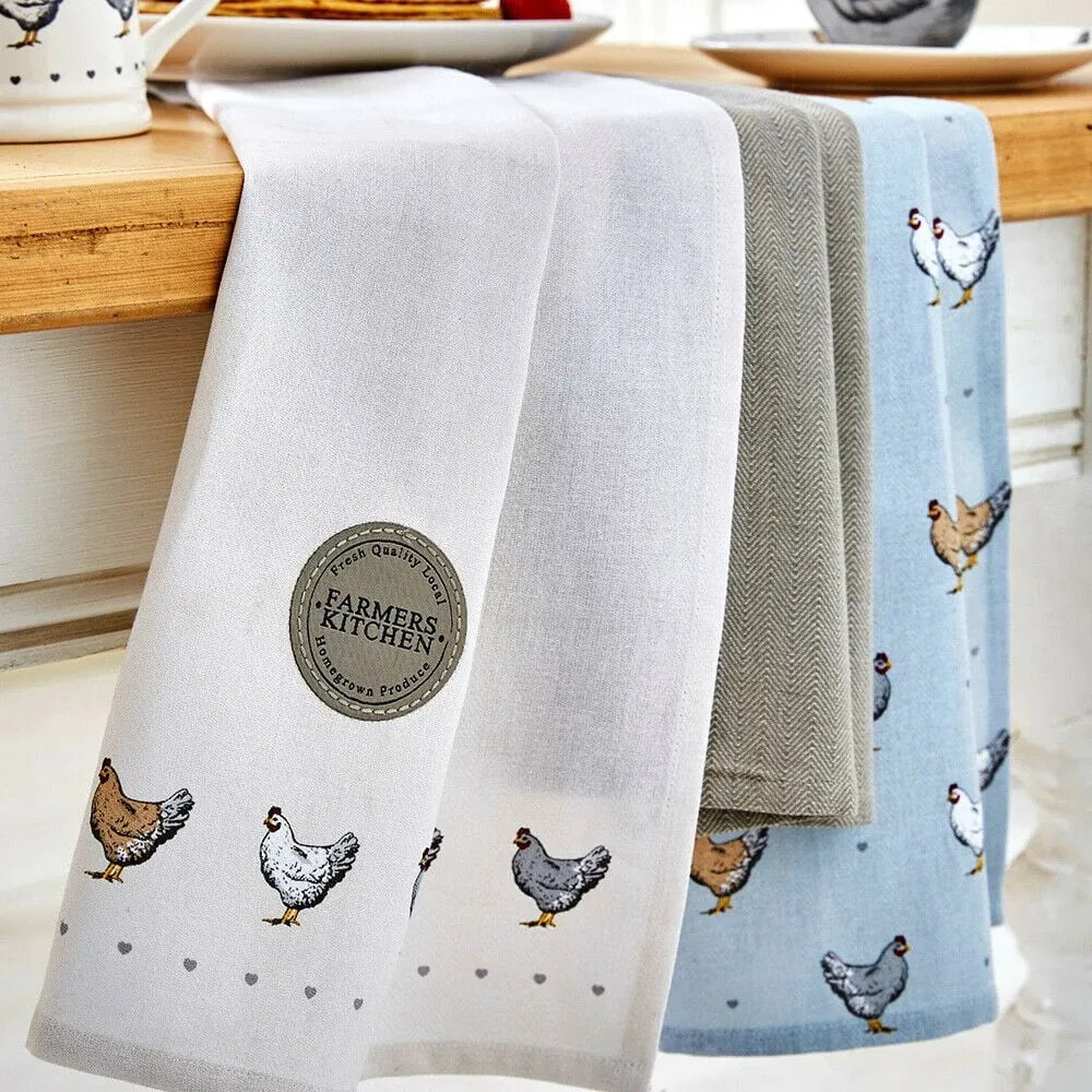 Bavlnené utierky v súprave 3 ks 45x65 cm Farmers Kitchen – Cooksmart ®