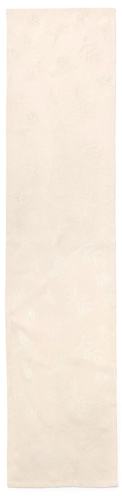 Žakárový behúň na stôl, béžový