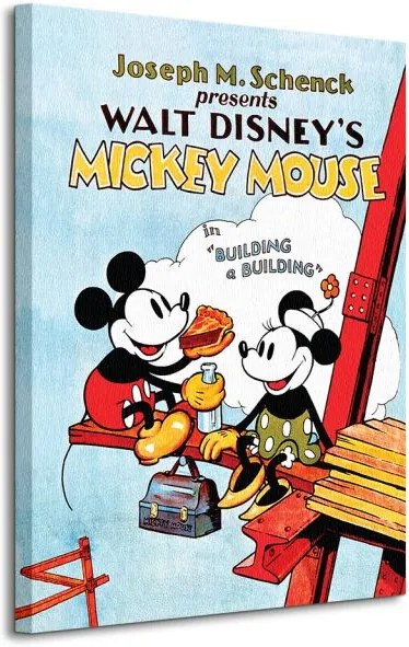 Obraz na plátne Disney Mickey Mouse (Building A Building) 60x80cm WDC90800