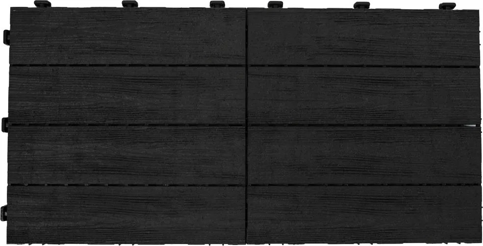 Multy Home Gumová dlaždica ARISTA Wood 30 x 30 cm, antracit