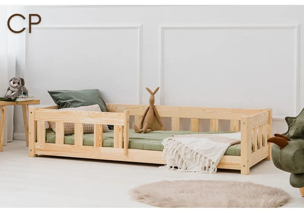 Detská posteľ z borovicového dreva 80x200 cm CP - Adeko