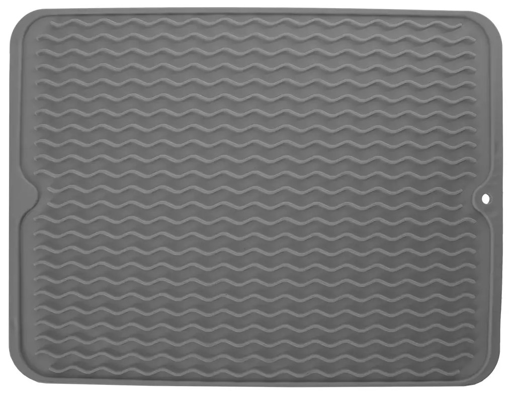 Orion Silikónový odkvapkávač k drezu, sivý